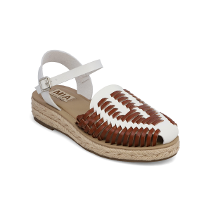 ESHANI - WHITE/COGNAC