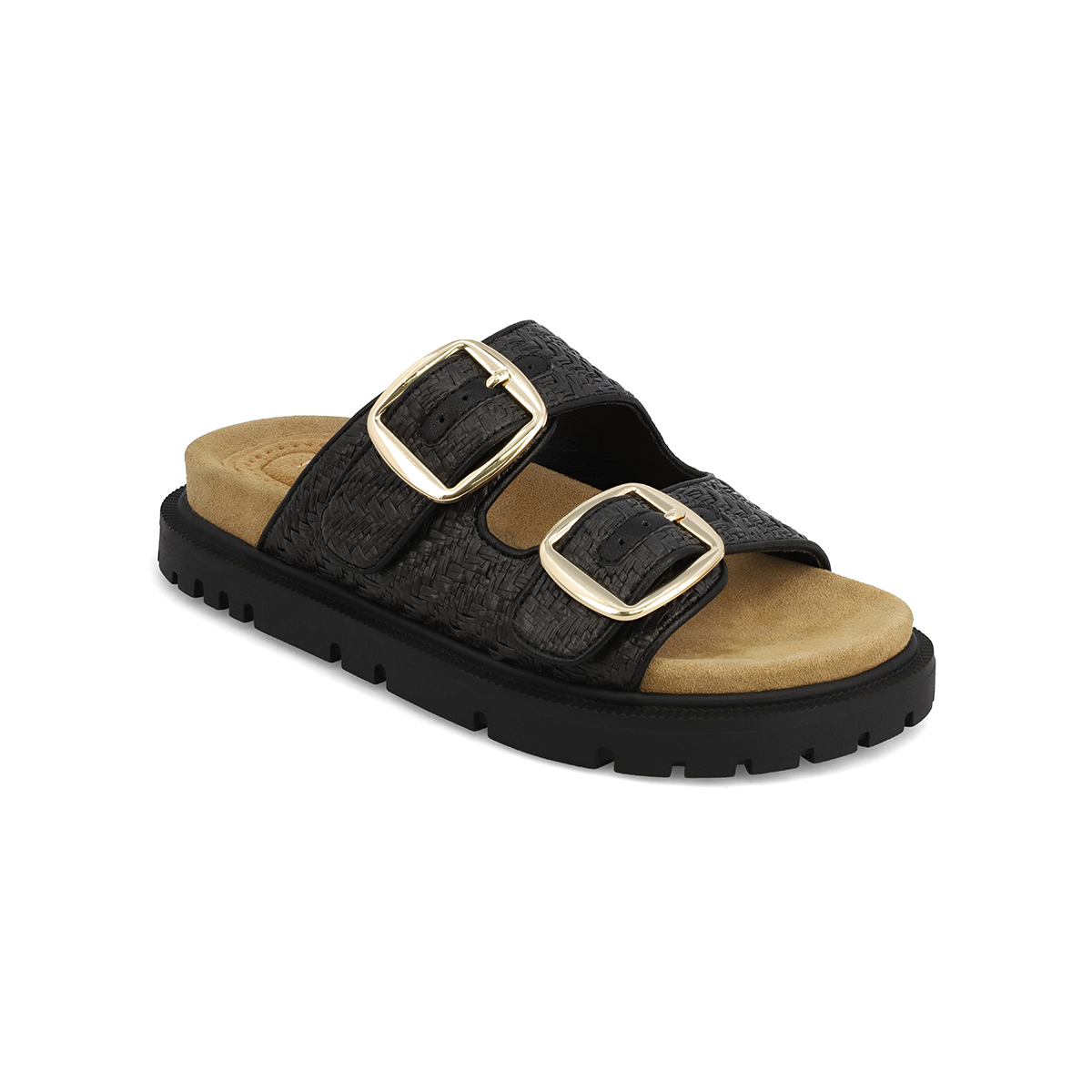 MONICA - BLACK RAFFIA